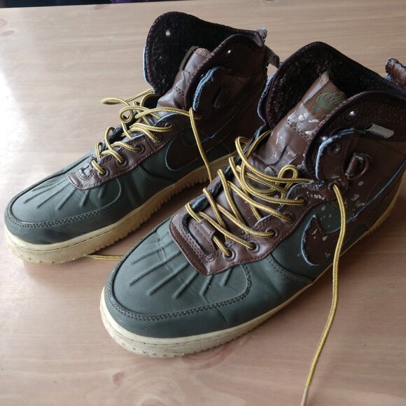 Nike Air Force 1 High Duckboot ‘Field Brown’ 2013 Men’s Size 10.5 - Picture 1 of 5